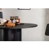 Okrúhly jedálenský stôl Olivia čierny ⌀110 cm