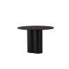 Okrúhly jedálenský stôl Olivia čierny ⌀110 cm