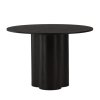Okrúhly jedálenský stôl Olivia čierny ⌀110 cm