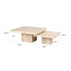 Square Coffee table La Cantera set