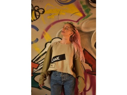 LINK: GREEN mikina S/M unisex