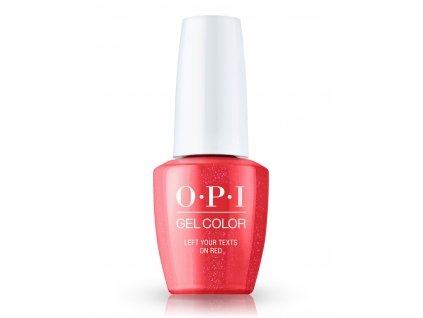 OPI Gel Color Left Your Texts on Red (Méret 15 ml)