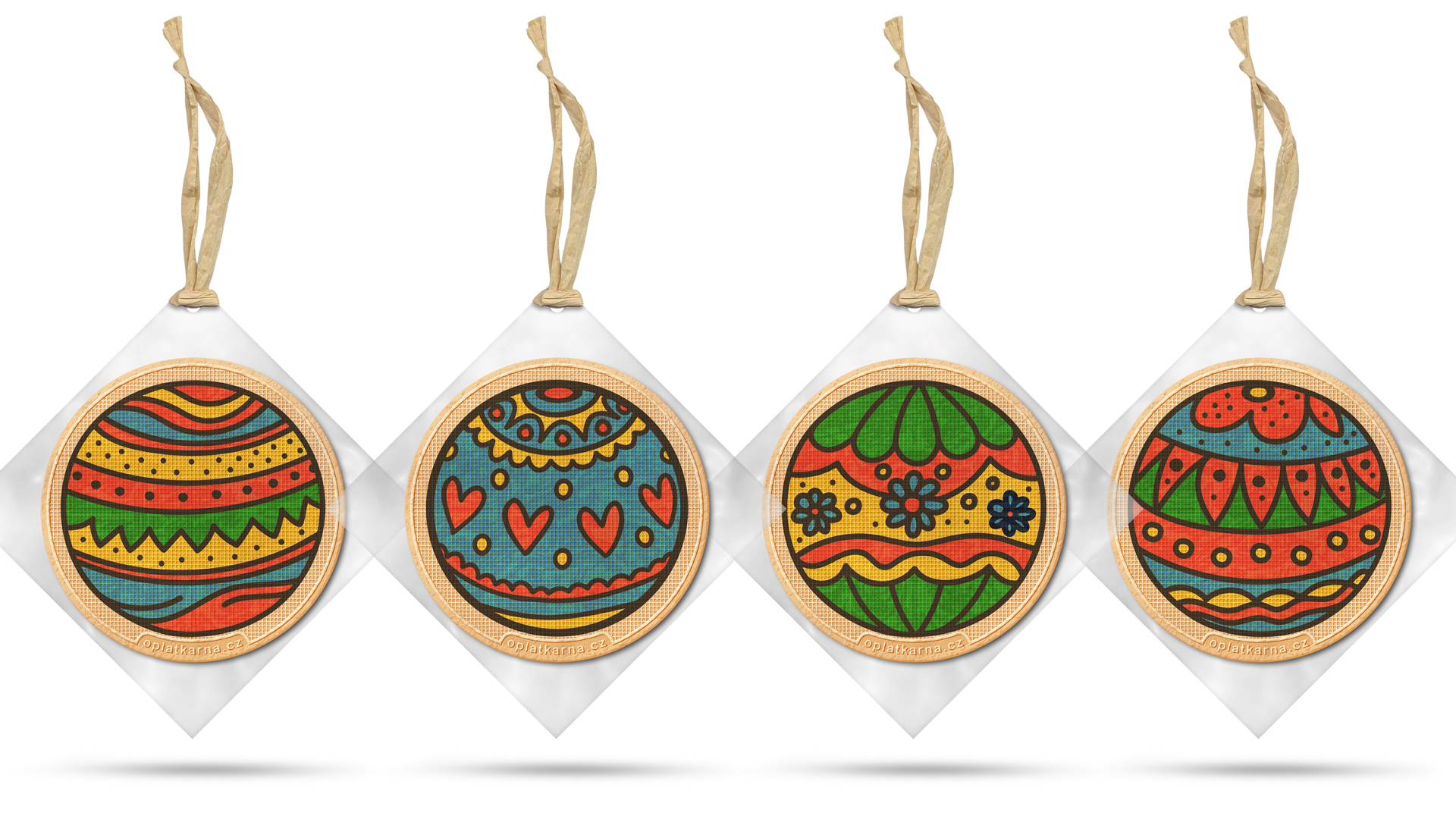 OPLAART Vánoční ozdoby - vedle sebe