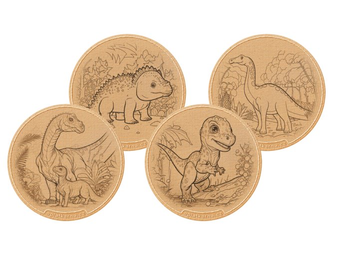 oplaart doplnek nahradni oplatky pro omalovanky dinosauri