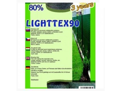 Lighttex 80% zelený 50m v rolke