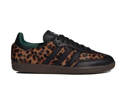 Samba OG Black Green Leopard1
