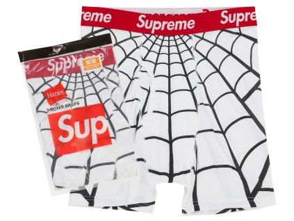 Supreme Hanes Spider Man Boxer Briefs (2 Pack) White1