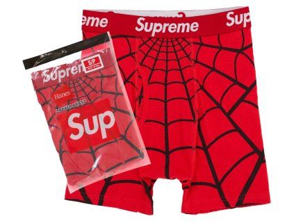 Supreme Hanes Spider Man Boxer Briefs (2 Pack) Red1