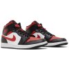 Jordan 1 Mid White Black Red 2