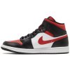 Jordan 1 Mid White Black Red 3