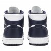Jordan 1 Mid White Metallic Gold Obsidian 4