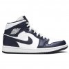 Jordan 1 Mid White Metallic Gold Obsidian 1