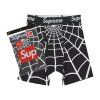Supreme Hanes Spider-Man Boxer Briefs (2 Pack) Black