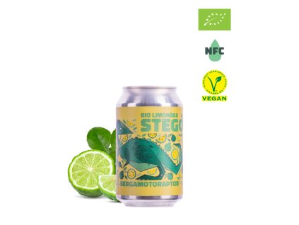 bergamotoraptor vegan bio limonada plechovka
