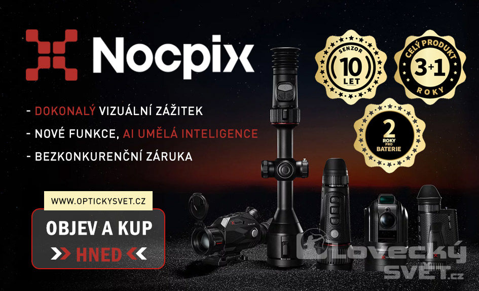 Termovize a noční vidění Nocpix s prodlouženou 4 letou zárukou