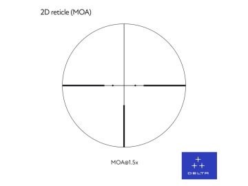 Puškohled Delta Optical Titanium 1,5-9x45 2D