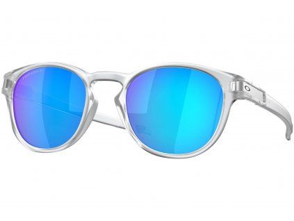 13766 oakley latch matte clear w prizm sapphire polarized
