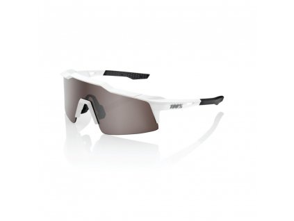 100% SPEEDCRAFT SL - Matte White - HiPER Silver Mirror Lens