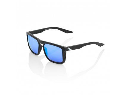 18574 100 renshaw matte black hiper blue multilayer mirror lens