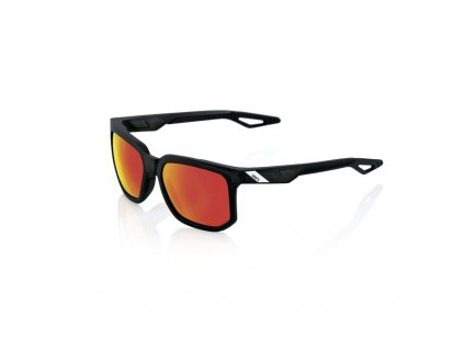 100% CENTRIC - Soft Tact Crystal Black - HiPER Red Multilayer Mirror Lens