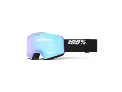 100% NORG HiPER Goggle - Black/Silver - Mirror Silver Lens