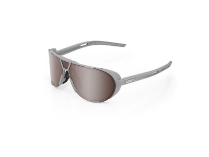 100% WESTCRAFT - Soft Tact Cool Grey - HiPER Crimson Silver Mirror Lens