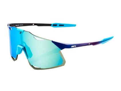 100% HYPERCRAFT - Matte Metallic Into the Fade - Blue Topaz Multilayer Mirror Lens