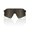 100% S3 - Soft Tact Black - Soft Gold Mirror Lens