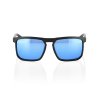 100% RENSHAW - Matte Black - HiPER Blue Multilayer Mirror Lens