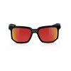 100% CENTRIC - Soft Tact Crystal Black - HiPER Red Multilayer Mirror Lens