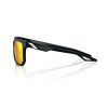 100% CENTRIC - Soft Tact Crystal Black - HiPER Red Multilayer Mirror Lens
