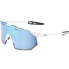 100% HYPERCRAFT SQ - Soft Tact White - HiPER Blue Multilayer Lens