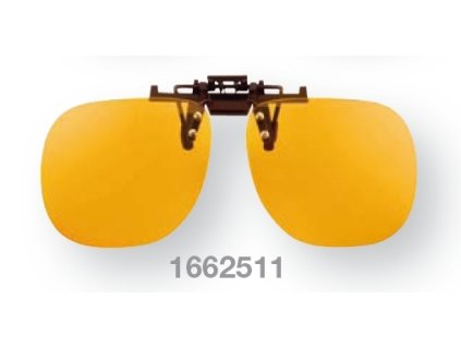 Filtrační klip na dioptrické brýle - světle oranžový