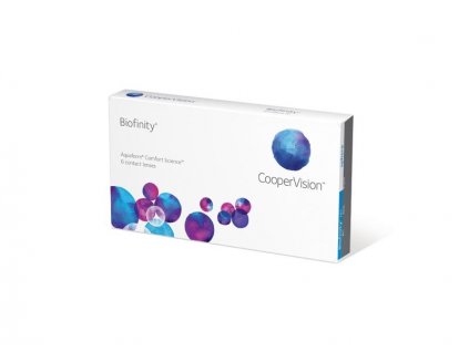Biofinity 6 čoček (Dioptrie - sph -0,25, Průměr - DIA 14,0, Zakřivení - B.C. 8,6)
