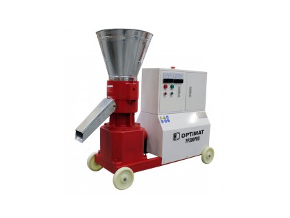 peleciarka granulator paszy peletu optimat pp300pro z obudowa 300 kgh o199 mm (4)