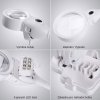 Stolní lupa s LED osvětlením (2x;5x;16x) V-09112