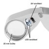 Hodinářská lupa s LED a UV osvětlením (40x) V-09109