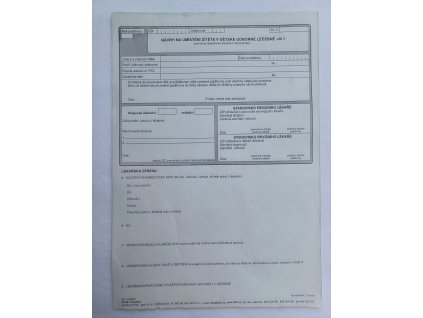 Návrh na umístění dítěte v dětské odborné léčebně