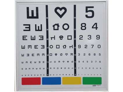 Optotyp světelný Complete LED