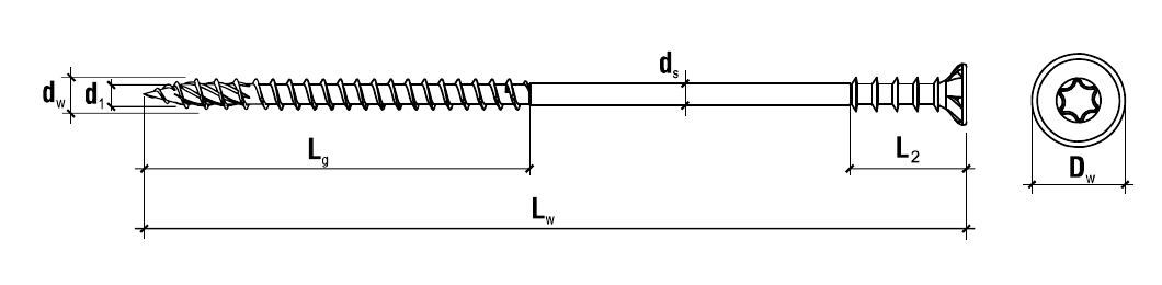 6x70mm - 1 Kartón (8x200 ks) - Dištančné - Nastavovacie skrutky, WKSS