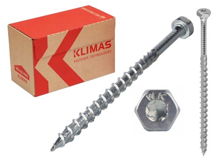 TX 8x160mm - 50 ks - Skrutky pre tesárske kovanie - WKCH