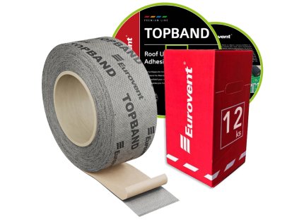 50mm x 25m - 1 Kartón (12ks) - Páska na spájanie a opravu membrán - Jednostranná TOPBAND