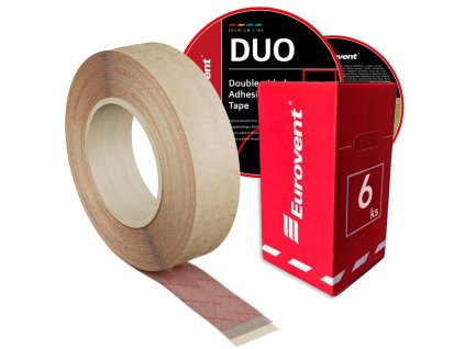 50mm x 25m - 1 Kartón (6ks) - Páska na spájanie membrán a paroizolačných fólií - Obojstranná DUO
