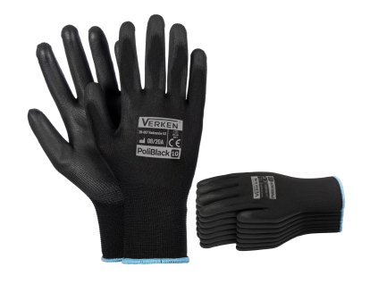 12ks - Rukavice Verken POLIBLACK - veľkosť 10/XL