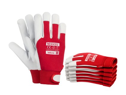 12ks - Rukavice Verken VELCRO - veľkosť 10/XL