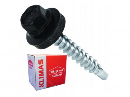 RAL 9005 4,8x19mm - 250ks - Skrutky farmárske strešné farba: čierna