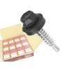 RAL 7024 4,8x35mm - 1 Kartón (12x250ks) - Skrutky farmárske strešné  farba: grafitová šedá
