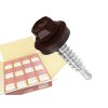 RAL 8017 4,8x35mm - 1 Kartón (12x250ks) - Skrutky farmárske strešné  farba: čokoládová hnedá