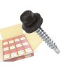 RAL 8019 4,8x55mm - 1 Kartón (12x200ks) - Skrutky farmárske strešné farba: šedohnedá