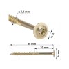 5676 1 tx 6x80mm 100 ks skrutky vruty do dreva s tanierovou hlavou wkcp